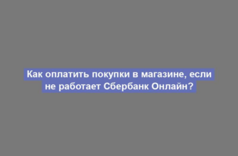 Как оплатить покупки в магазине, если не работает Сбербанк Онлайн?